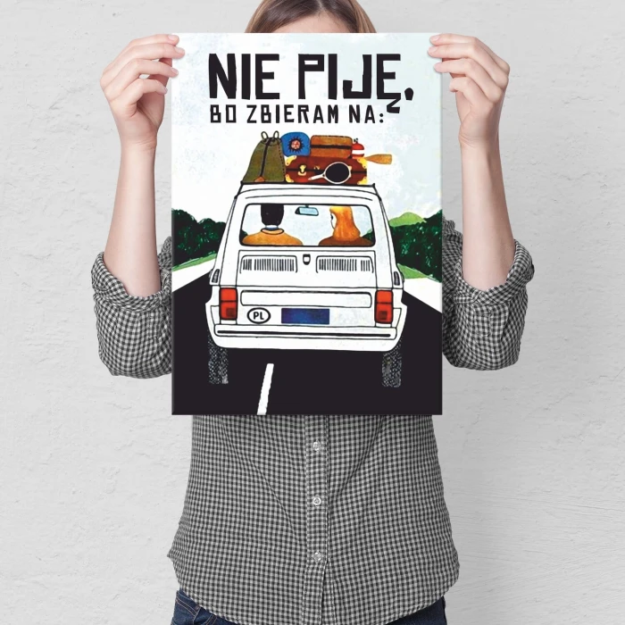 Poster metal zbieram na malucha gift