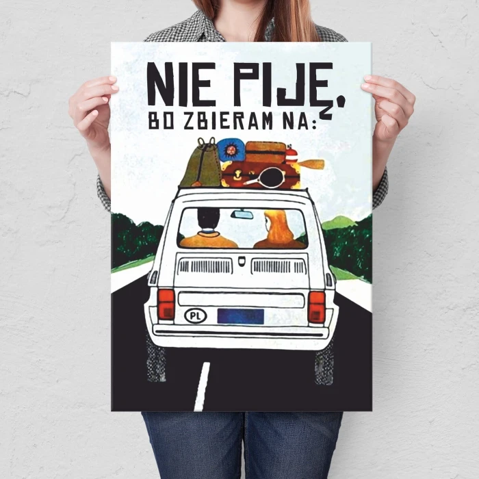 Plakat metalowy zbieram na malucha Prezent