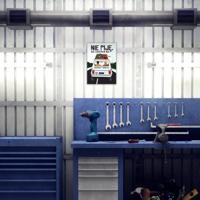 Plakat metalowy zbieram na malucha Prezent