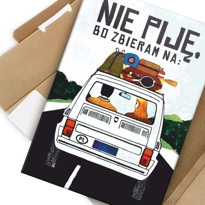 Plakat metalowy zbieram na malucha Prezent