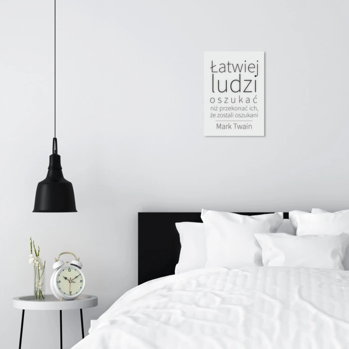 Poster metal łatwiej ludzi oszukać gift