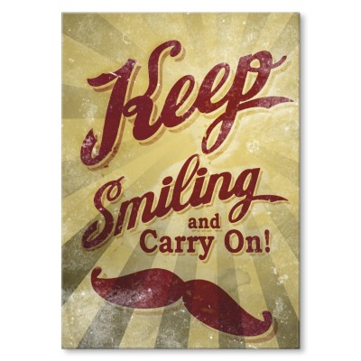 Poster metal keep smiling gift