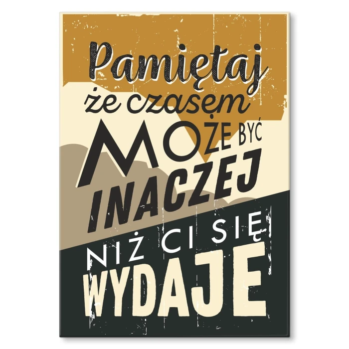 Plakat metalowy Może być inaczej Prezent