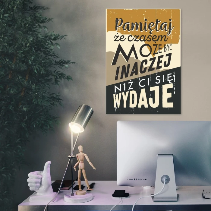 Poster metal Może być inaczej gift