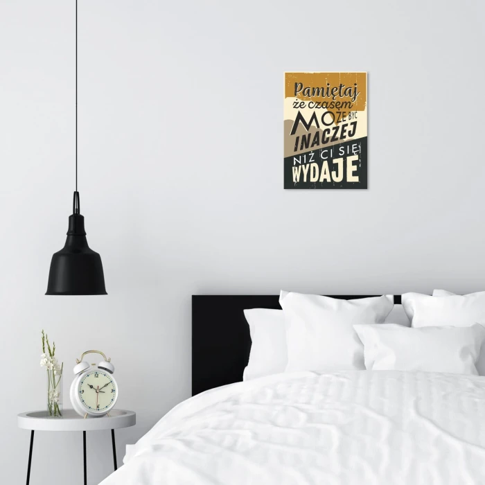 Plakat metalowy Może być inaczej Prezent
