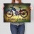 Plakat metalowy Komar Motocykl Legenda Prezent