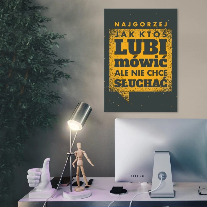 Poster metal Lubi mówić gift