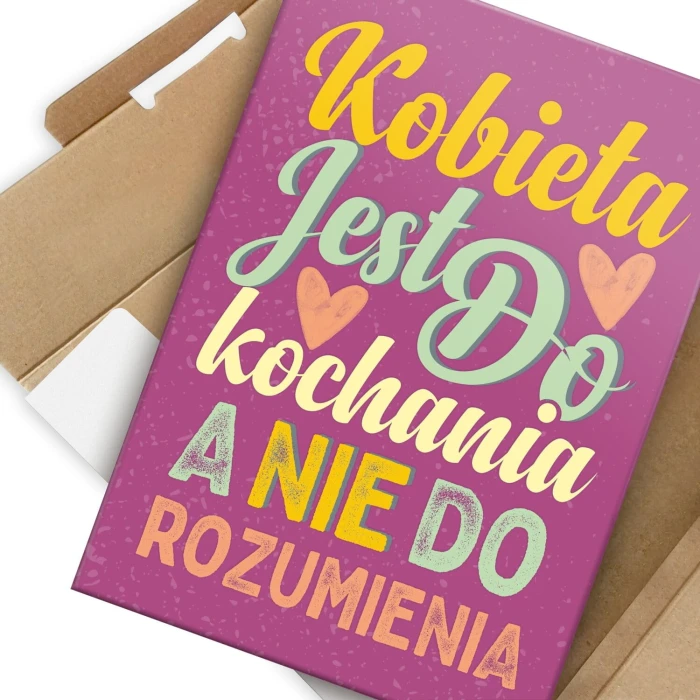 Plakat metalowy kobieta jest do kochania Prezent