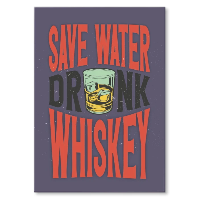 Plakat metalowy drink whiskey Prezent