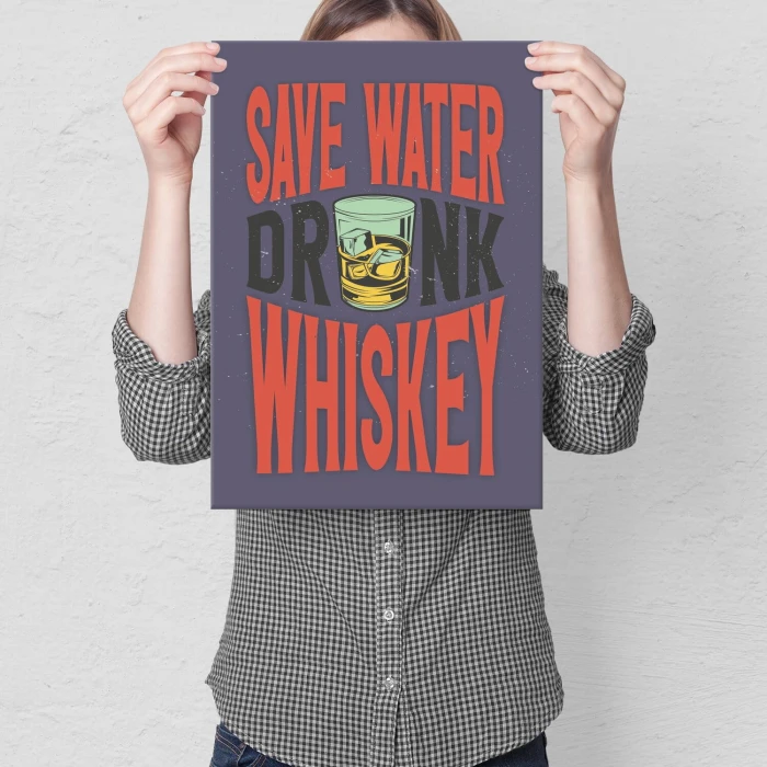 Poster metal drink whiskey gift