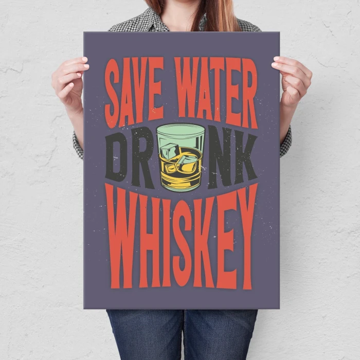 Poster metal drink whiskey gift