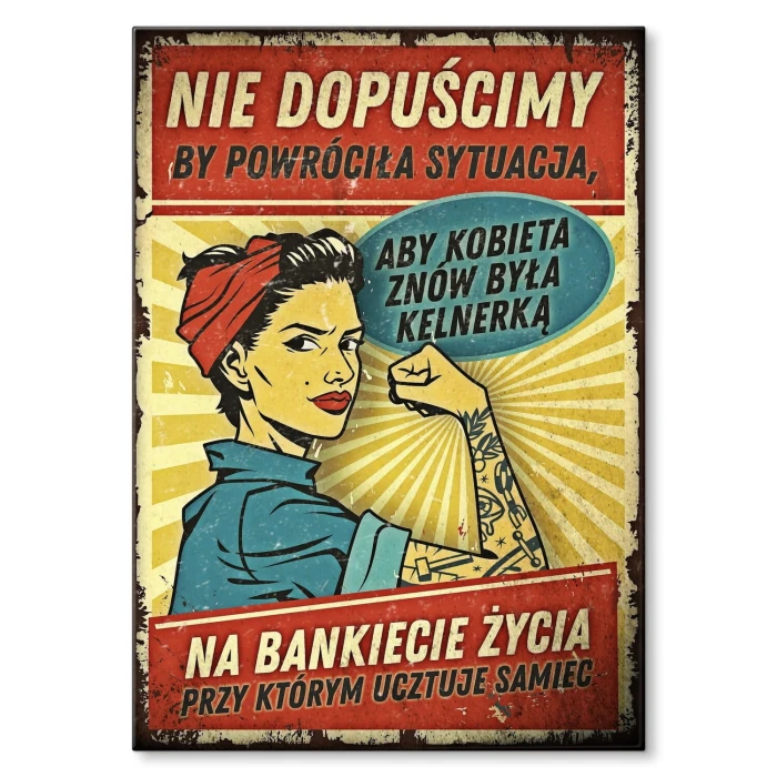 Poster metal Nie dopuścimy gift