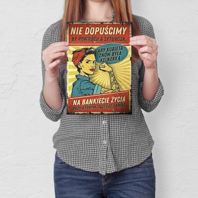 Poster metal Nie dopuścimy gift