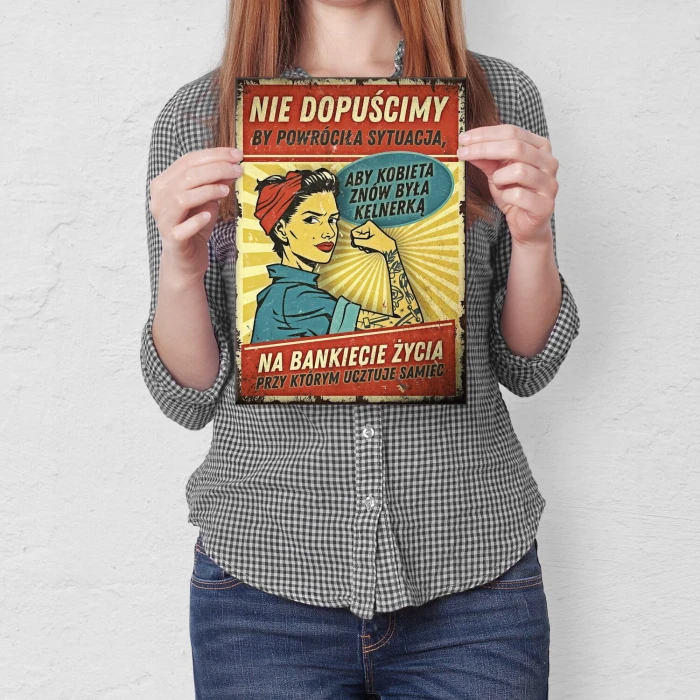 Plakat metalowy Nie dopuścimy Prezent