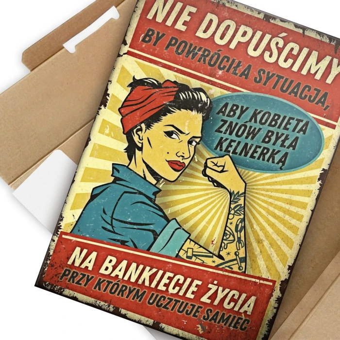 Plakat metalowy Nie dopuścimy Prezent