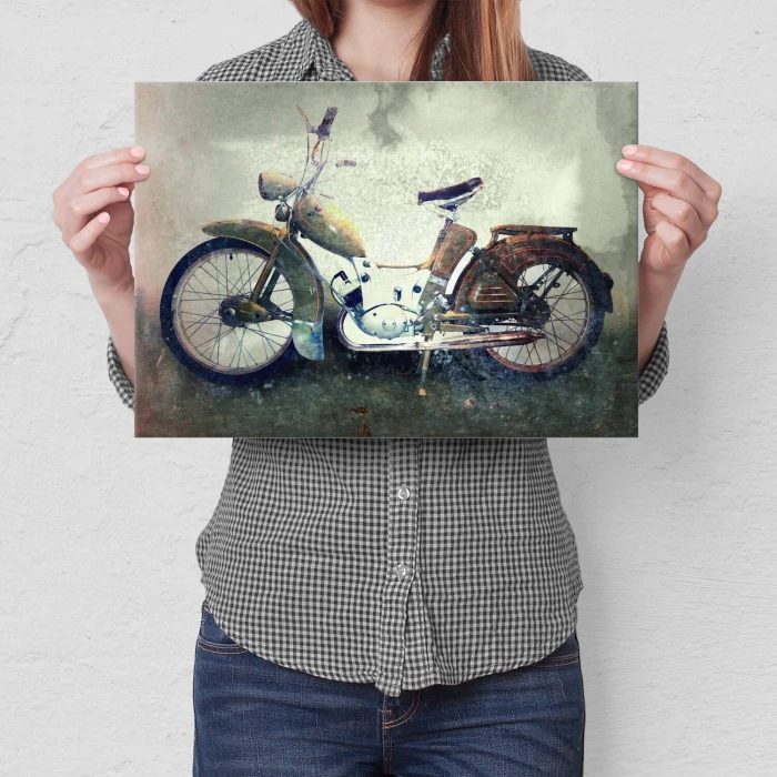 Plakat metalowy Simson vintage Prezent