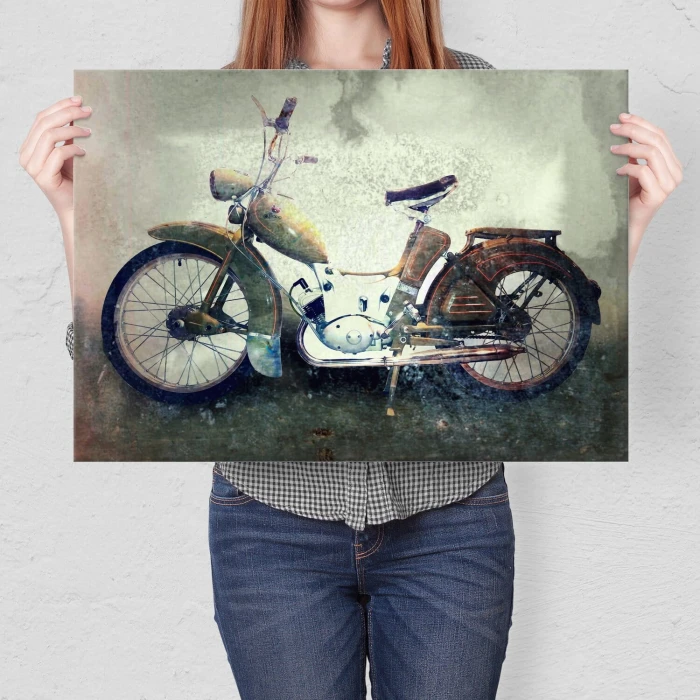 Plakat metalowy Simson vintage Prezent