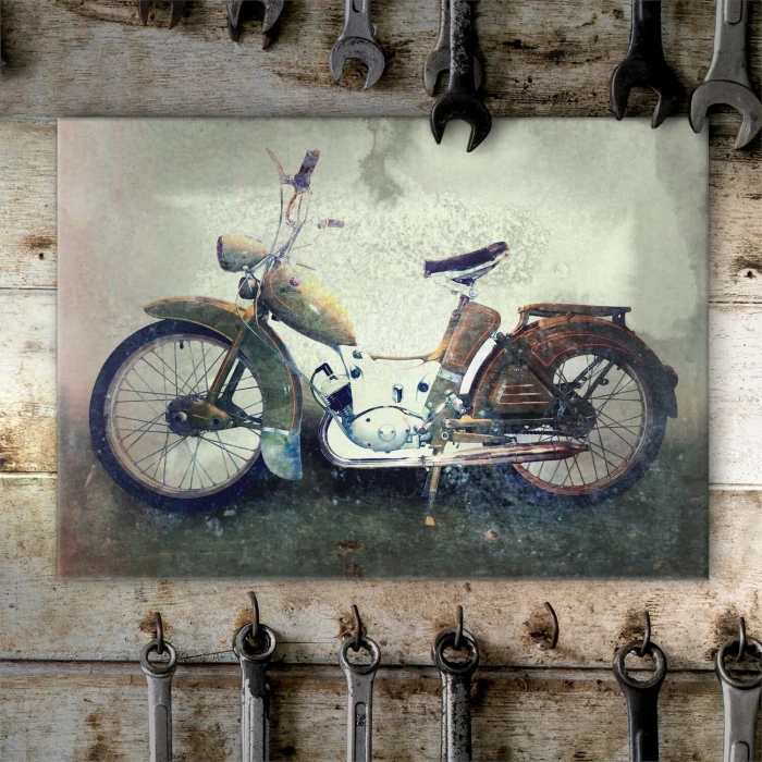 Plakat metalowy Simson vintage Prezent