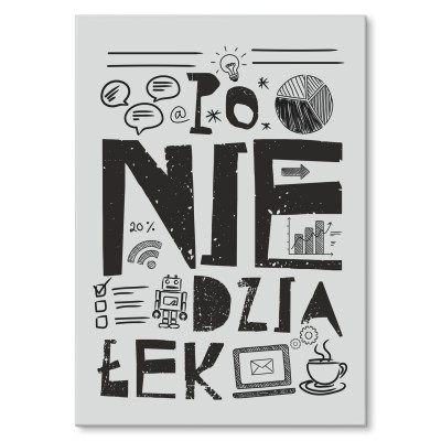 Plakat metalowy Poniedziałek Prezent