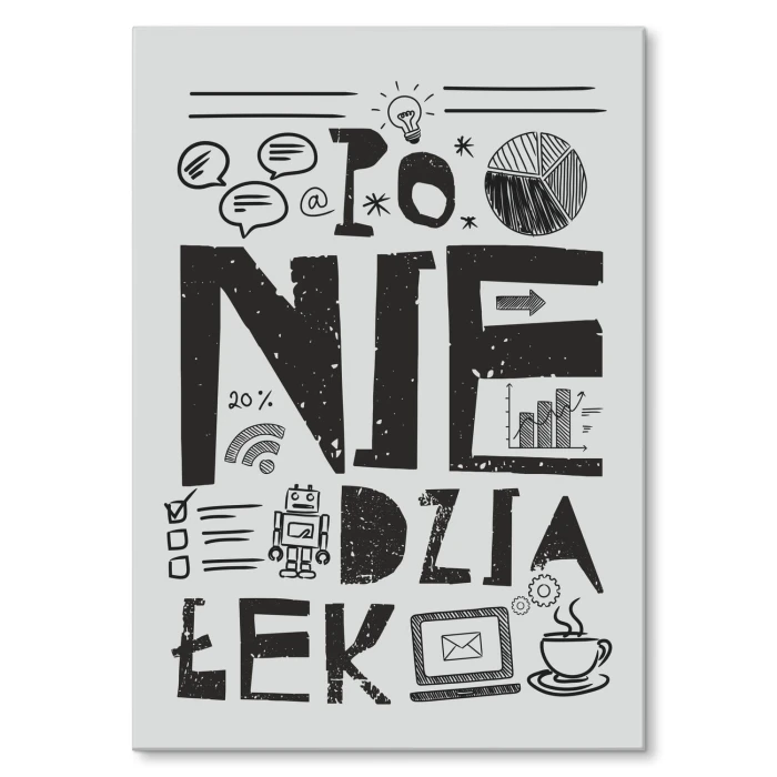 Plakat metalowy Poniedziałek Prezent