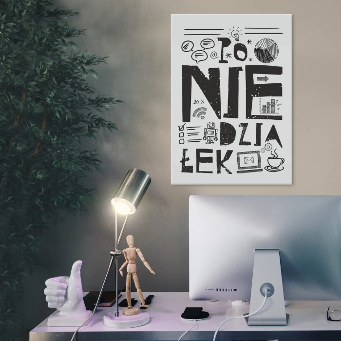 Plakat metalowy Poniedziałek Prezent