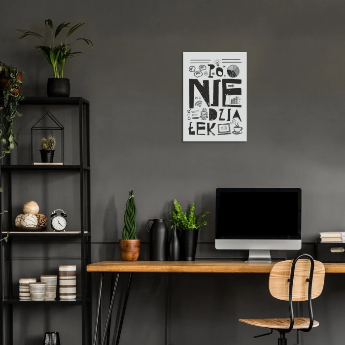 Poster metal Poniedziałek gift