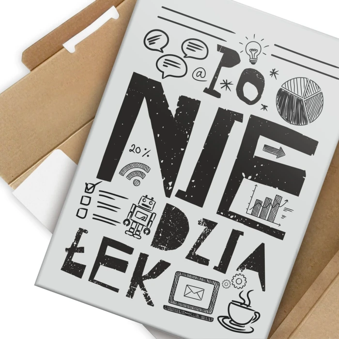 Poster metal Poniedziałek gift