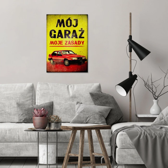 Poster metal mój garaż volvo 940 gift