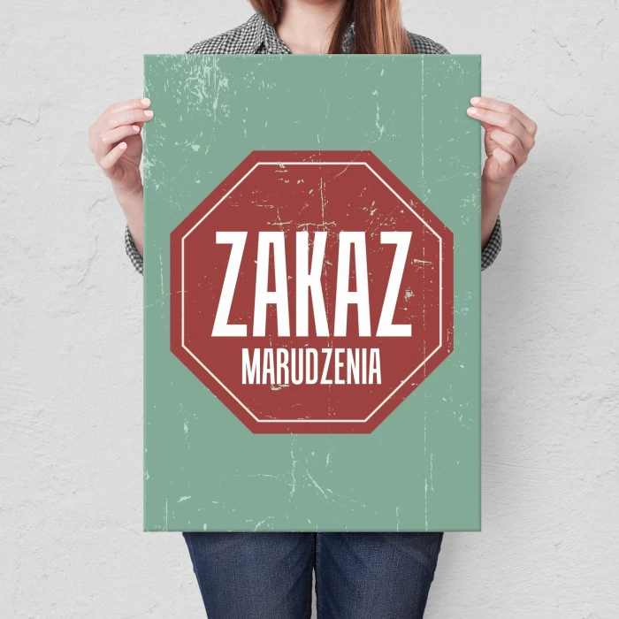 Poster metal zakaz marudzenia gift