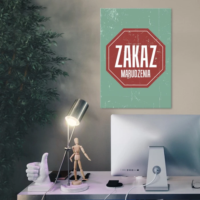 Poster metal zakaz marudzenia gift