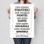 Poster metal Zanim odpowiesz gift