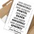 Poster metal Zanim odpowiesz gift