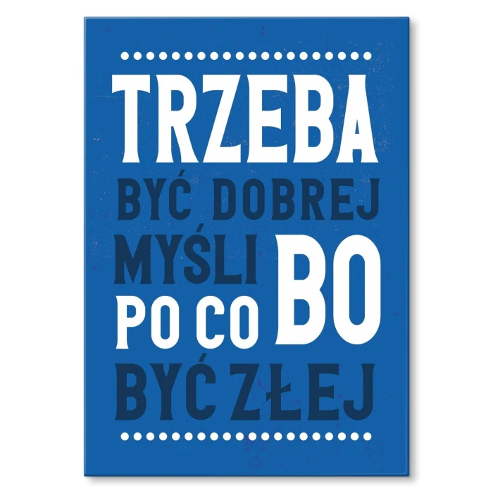 Plakat metalowy po co być złej Prezent
