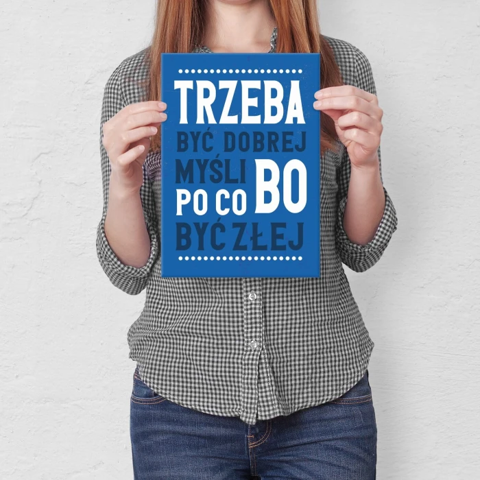 Poster metal po co być złej gift