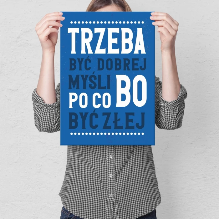 Poster metal po co być złej gift