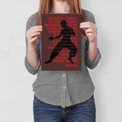 Plakat metalowy Będziesz stale cierpiał Prezent