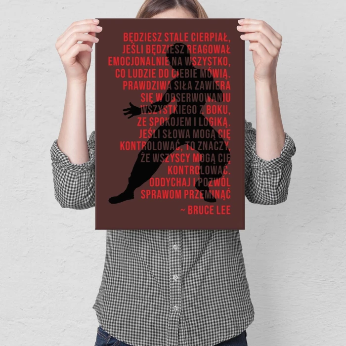 Plakat metalowy Będziesz stale cierpiał Prezent