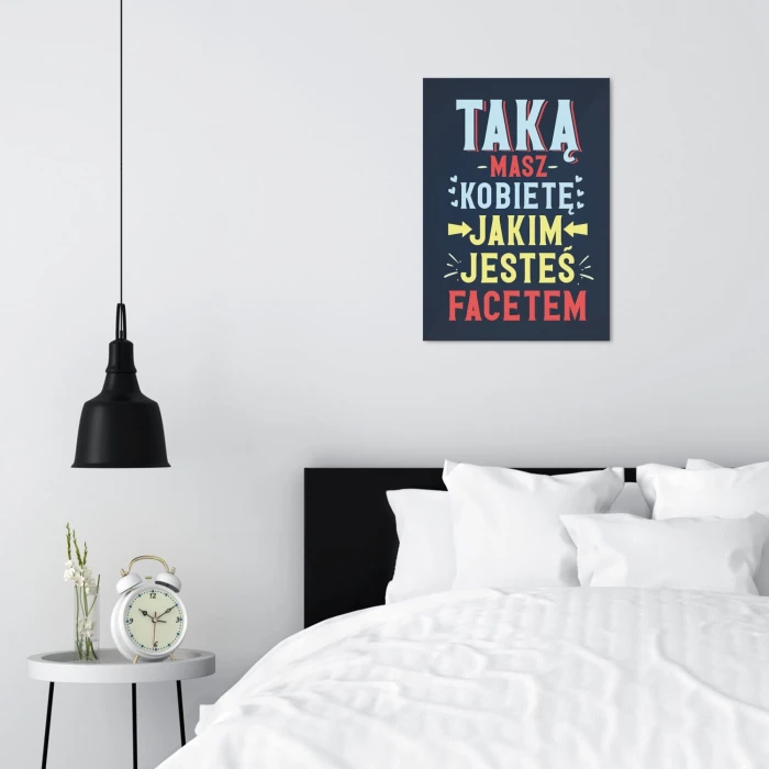 Poster metal taką masz kobietę gift