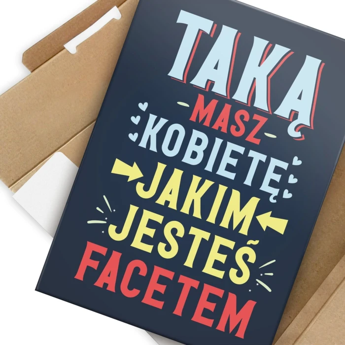 Poster metal taką masz kobietę gift
