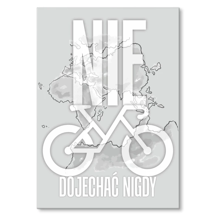 Poster metal Nie dojechać nigdy gift