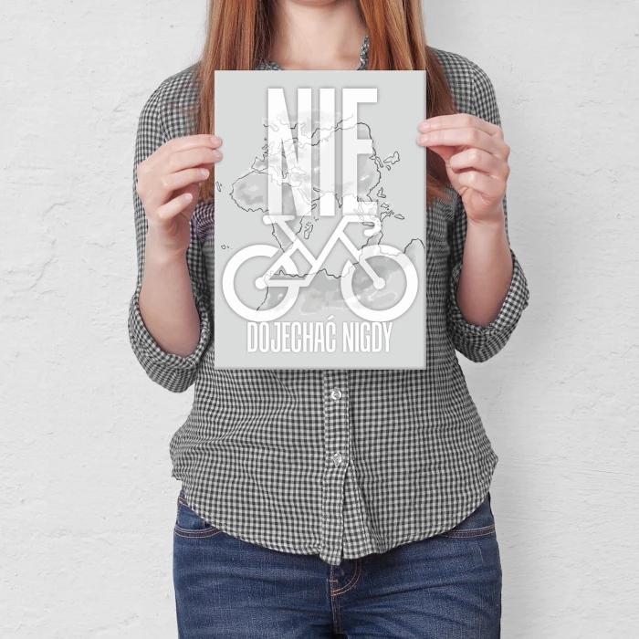 Poster metal Nie dojechać nigdy gift
