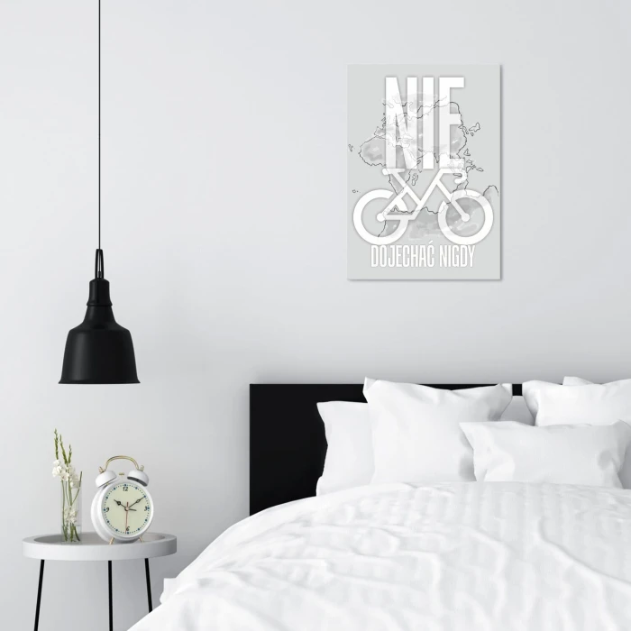 Poster metal Nie dojechać nigdy gift