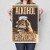 Poster metal alkohol podaje gospodarz gift