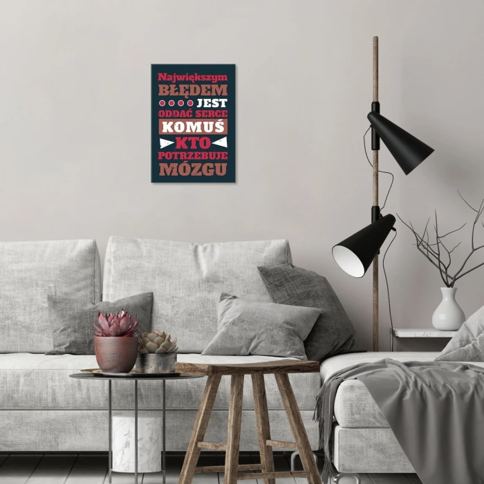 Poster metal największym błędem gift