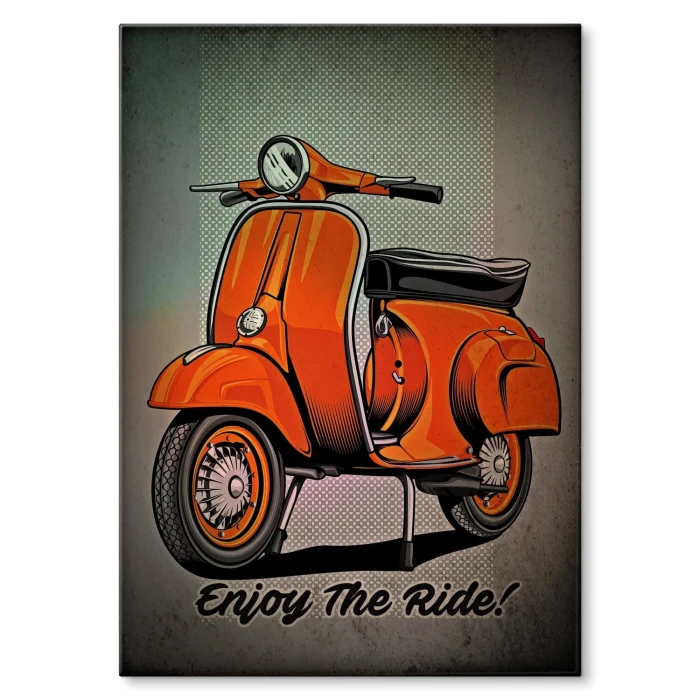 Poster metal enjoy scooter gift