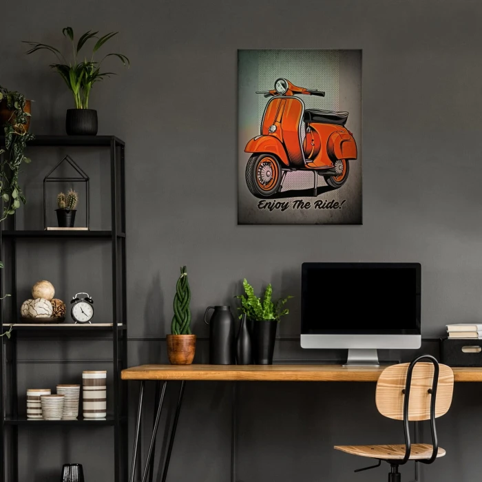 Plakat metalowy enjoy scooter Prezent