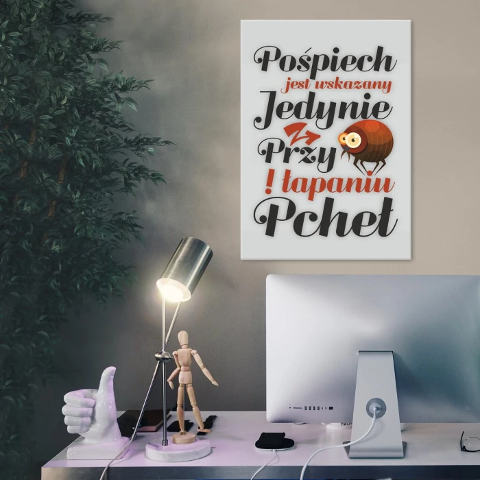 Plakat metalowy pośpiech jest wskazany Prezent
