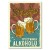 Poster metal Strefa alkoholu gift