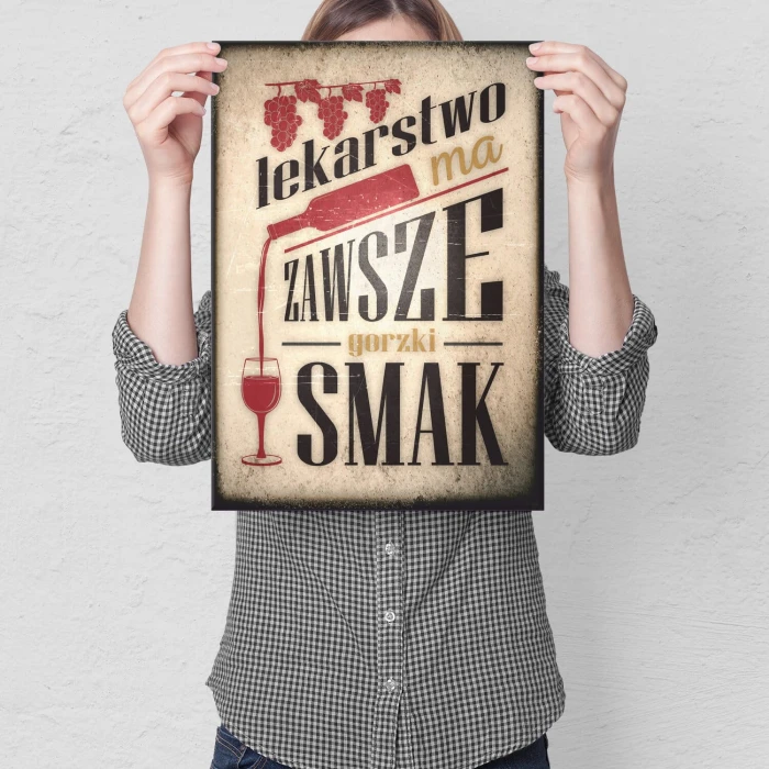 Poster metal Lekarstwo gift