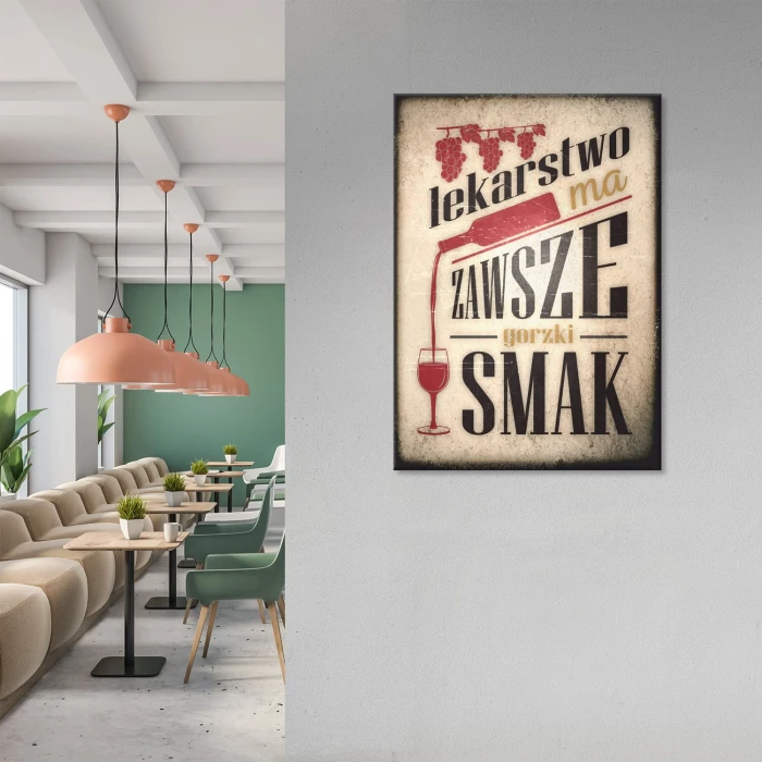 Plakat metalowy Lekarstwo Prezent